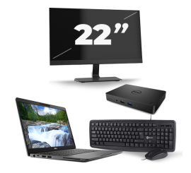 Dell Latitude 5300 - Intel Core i5-8. Generation - 13 Zoll - 16GB RAM - 256GB SSD - Windows 11 + 1x 22 Zoll Monitor